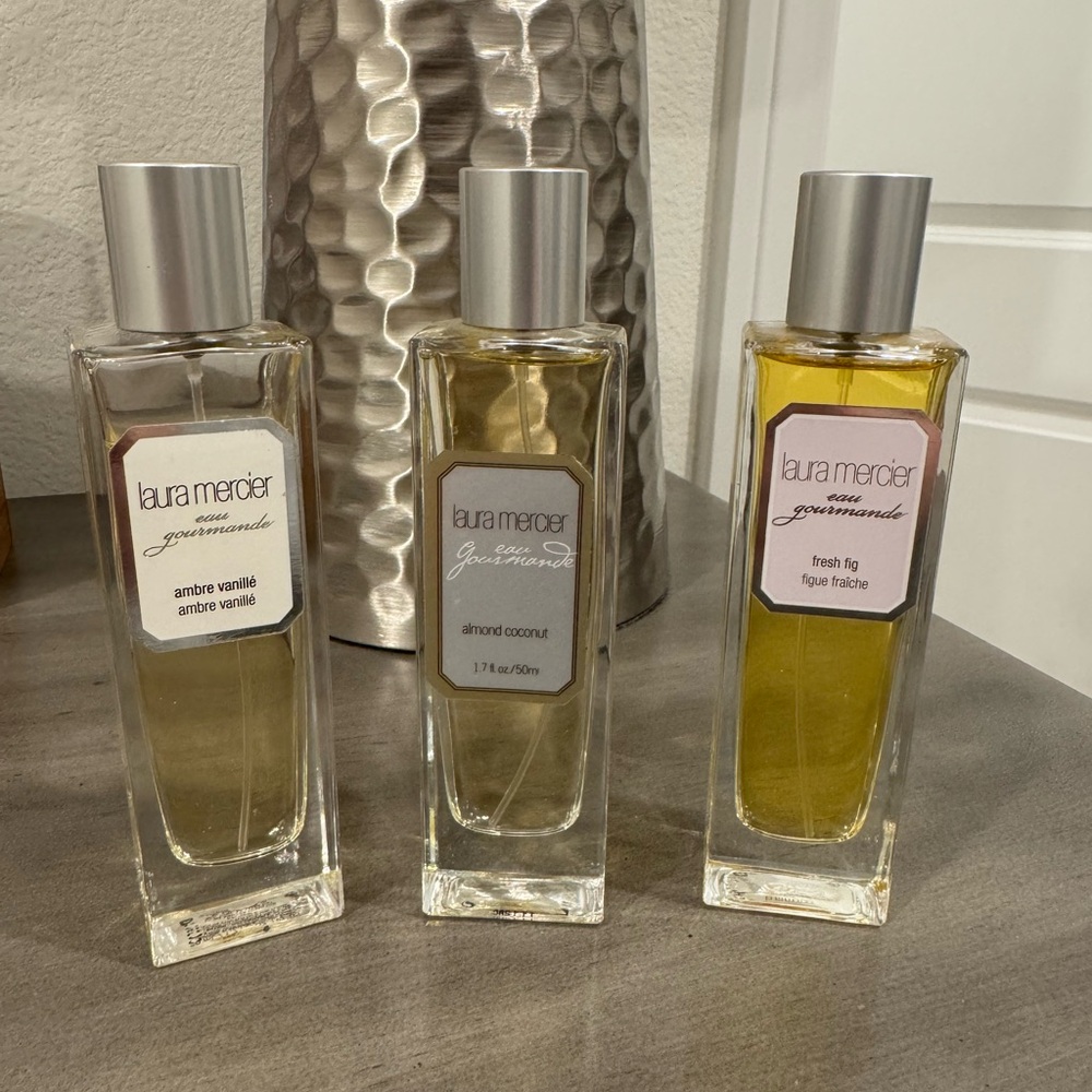 Laura Mercier Fragrance Set of 3 - Ambre Vanille, Almond Coconut, Fresh Fig